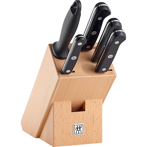 Twin Gourmet Knife Block, Natural, 6 Pieces