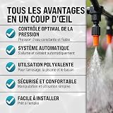 MONZANA® Pressostat pompe eau avec câble 10 bar protection fonctionnement à sec contrôleur pompe pression interrupteur de pression surpresseur - 9
