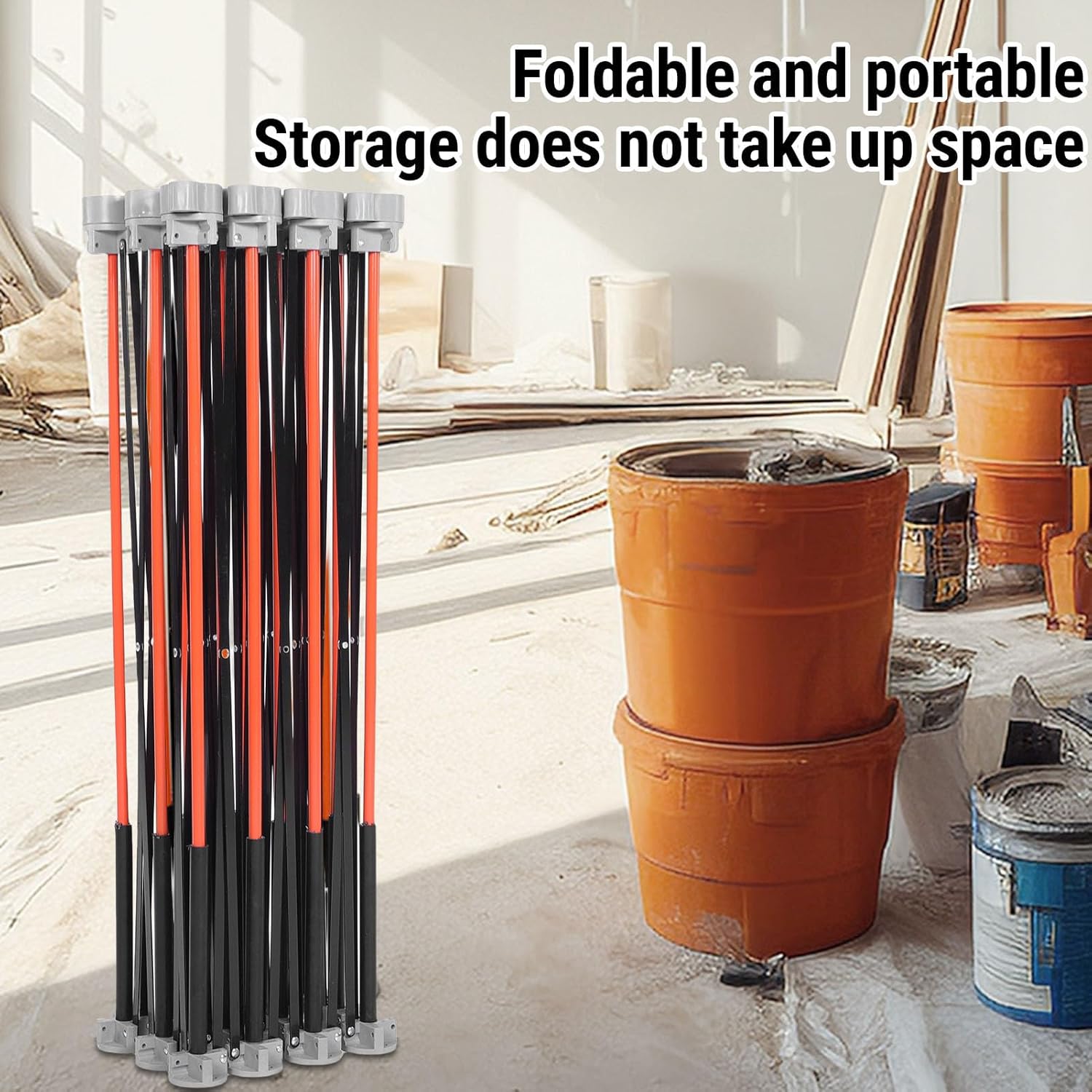 Fafeicy Folding Workbench, Heavy Duty 1200KG Capacity Portable Work Table with Storage Bag, for Woodworking Construction Sawing Garage Projects