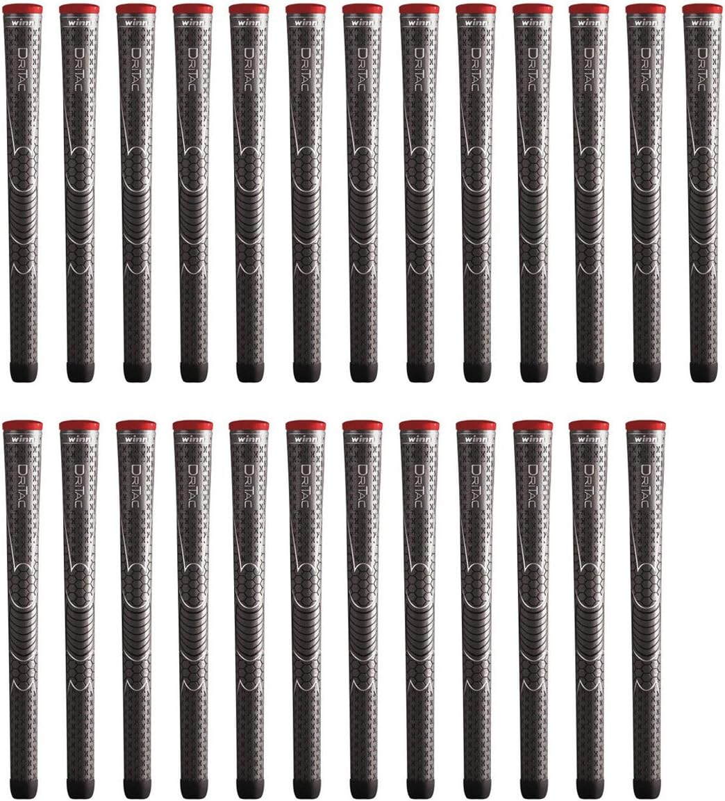 Winn Dri-Tac Standard Dark Gray 25 Piece Golf Grip Bundle (