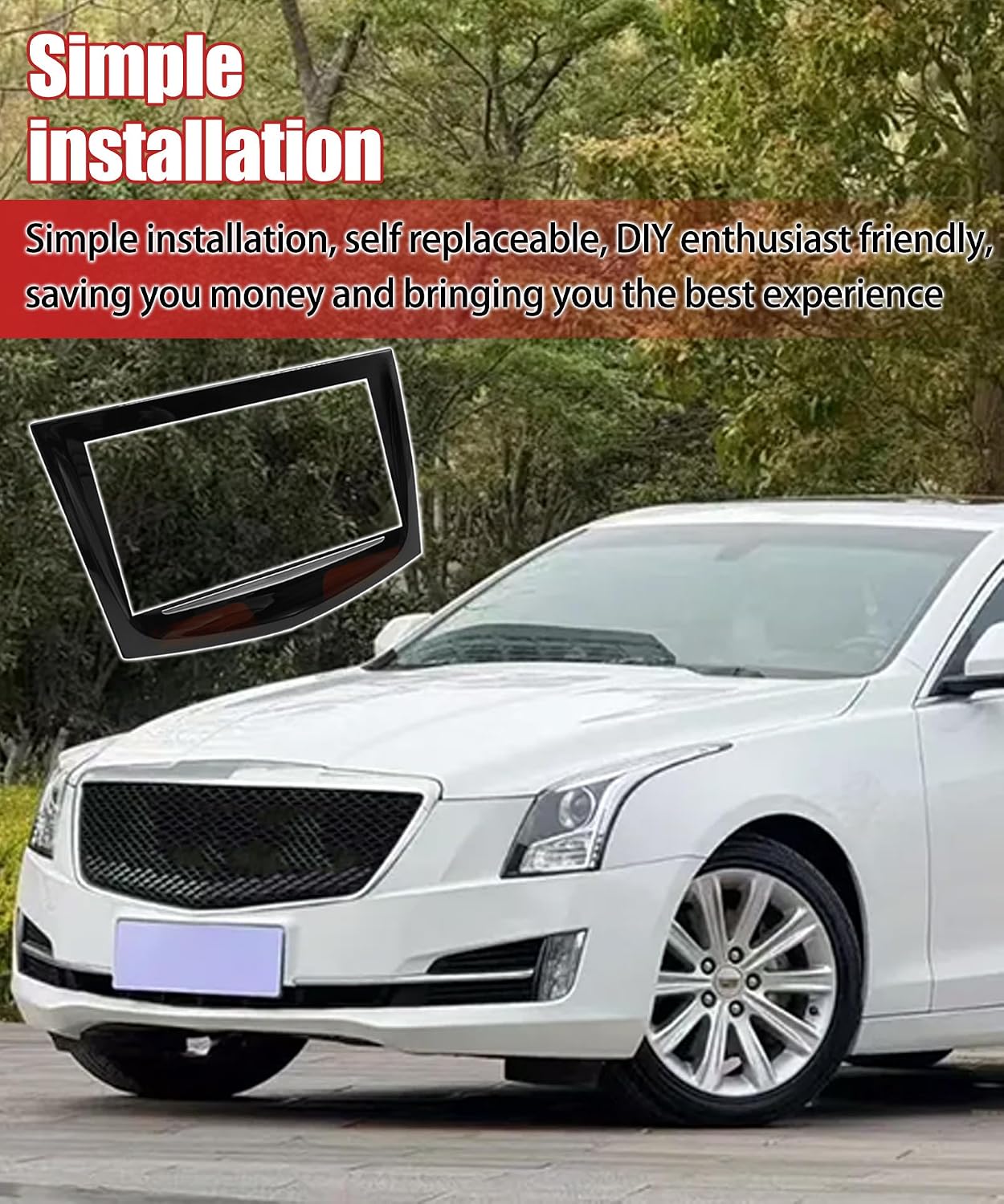 New Upgraded CUE Touch Screen Display with Trim Removal Tool Kit,compatible with 2013-2020 Cadillac ATS SRX XTS CTS ESCALADE