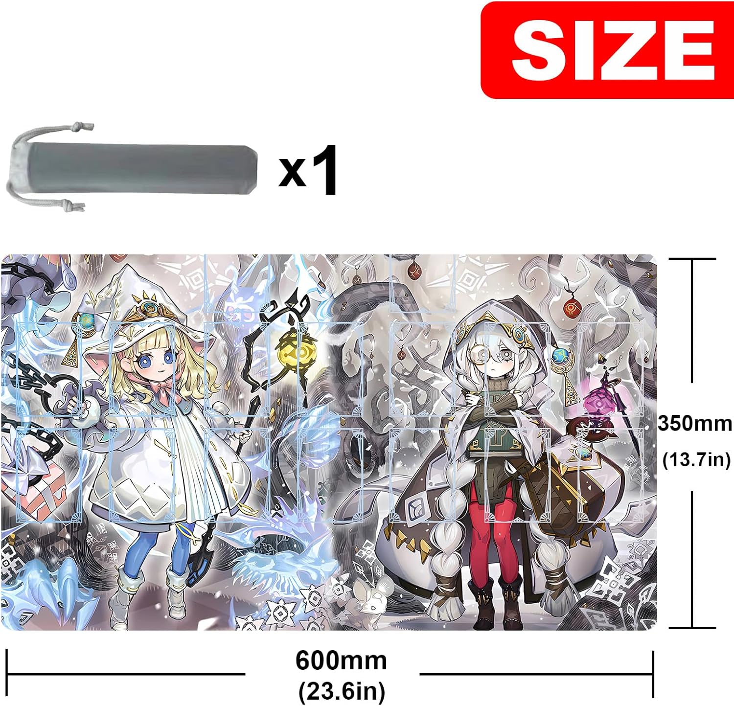 ygo playmat Gaming Competition Pad Mat Card Binder Deck 23.6x13.7in