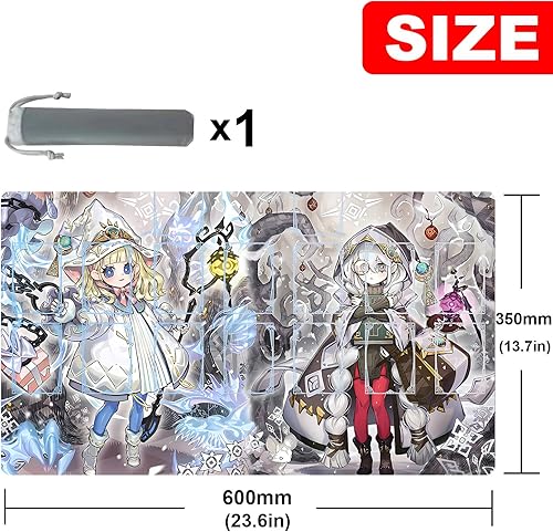 Vista 32 de ygo playmat - Alfombrilla para competición de videojuegos, carpeta de tarjetas de 23.6 x 13.7 pulgadas Vencer el alma 1,Azamina Hamartia,Acceso a