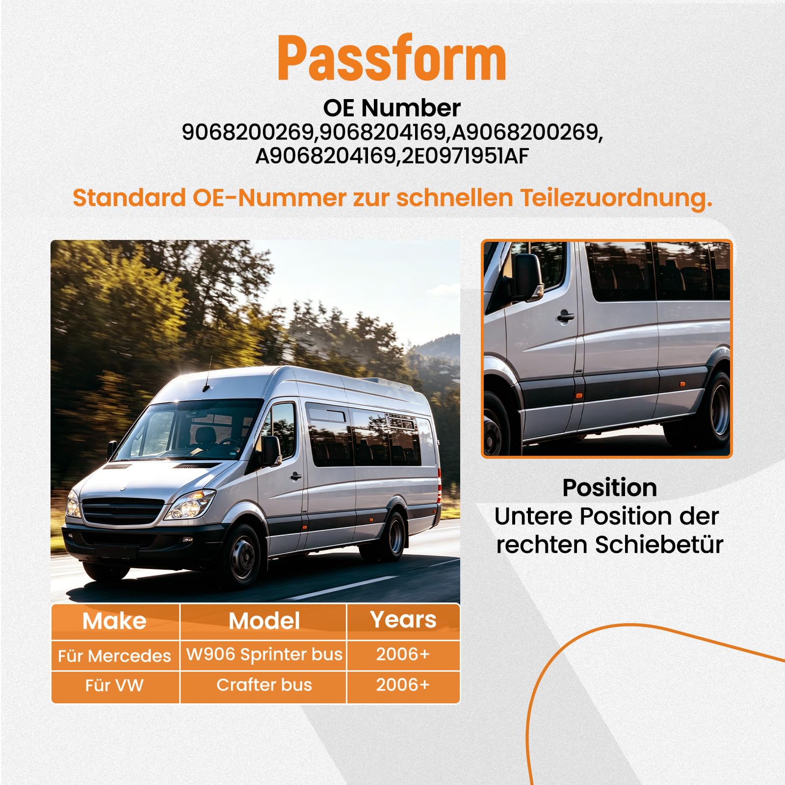 maXpeedingrods Prawy zestaw naprawczy kabli dla Sprinter-Crafter