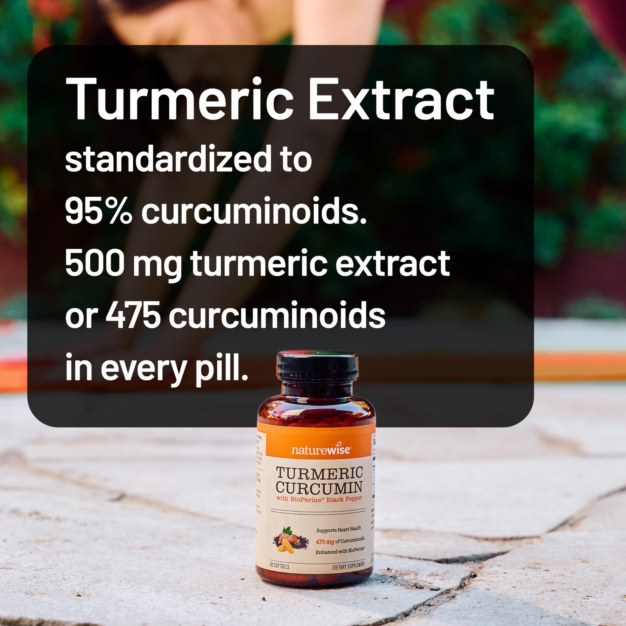 NatureWise Turmeric Curcumin 500mg Supplement with BioPerine, 30 Softgels — Amazon image 2