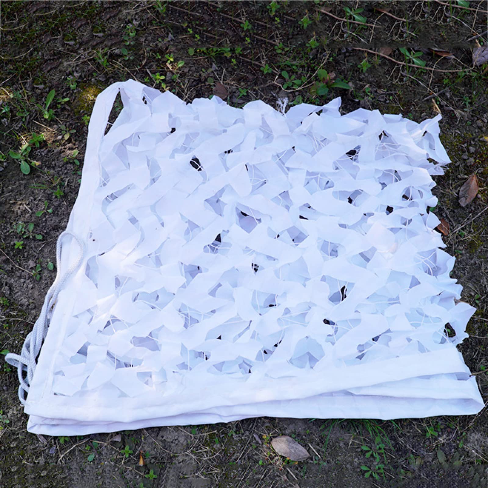 Red de camuflaje blanca,red de camuflaje for niños,red de camuflaje reforzada,protección UV,para piscina al aire libre,jardín,patio,observación de aves,caza,pesca,red protectora,Blanco(7x7m(23x23ft))