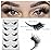 DYSILK Eyelashes Mink Lashes - False Eyelashes Fake Lashes 5 Pairs 6D Lashes Cat Eye Fake Eyelashes Strip Lashes Reusable Faux Mink Eyelashes Lash Extension Kit | Angel 4mm-17mm
