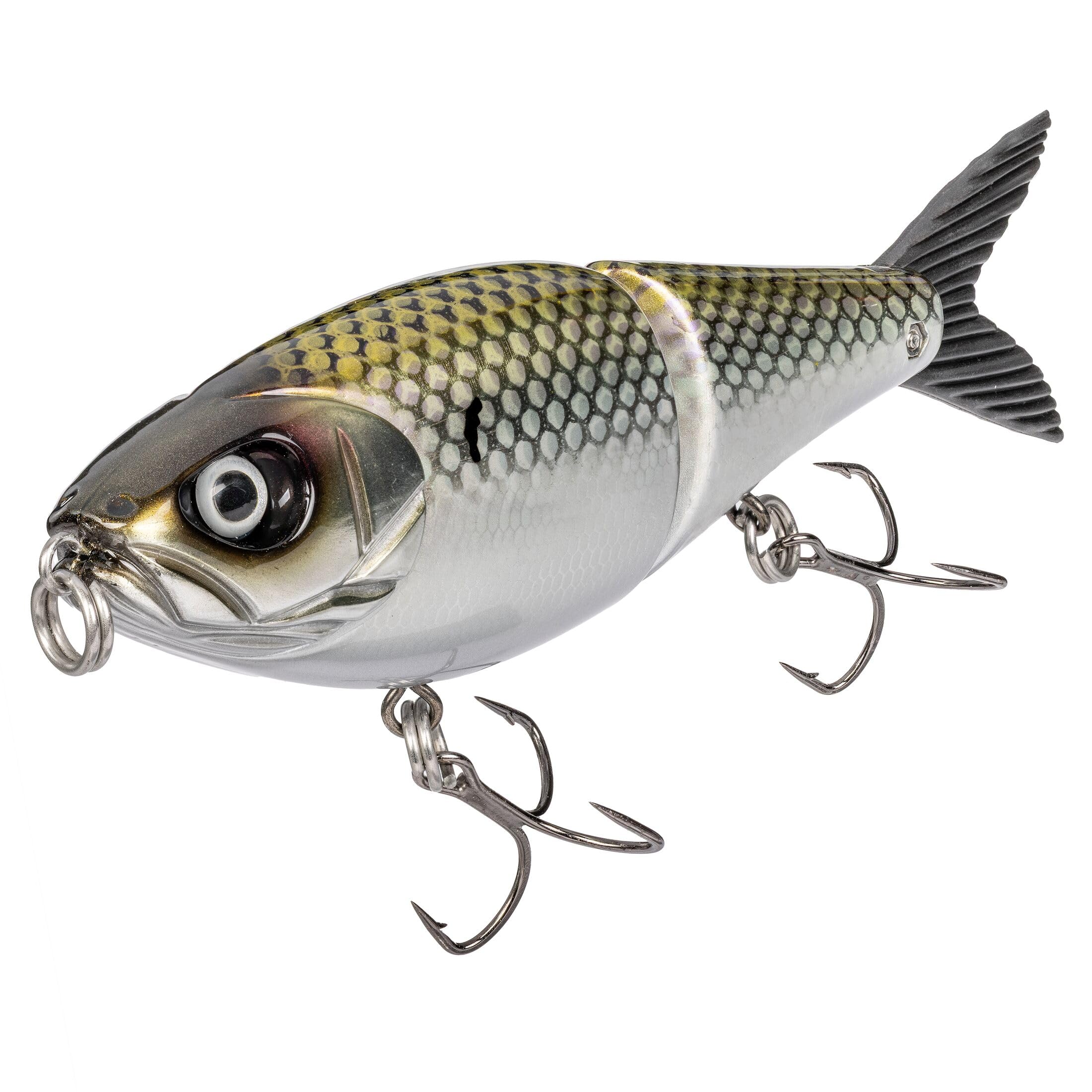 Strike King Hog Father Jr Angelköder, Jointed Swimbait, Chrom-Hering, 17,8 cm, 6,4 g, HCHGFTRJR-862
