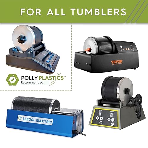 Vista 6 de Polly plásticos Rock Tumbler Tumbling Media Grit Kit en Heavy Duty Bolsa Resellable.