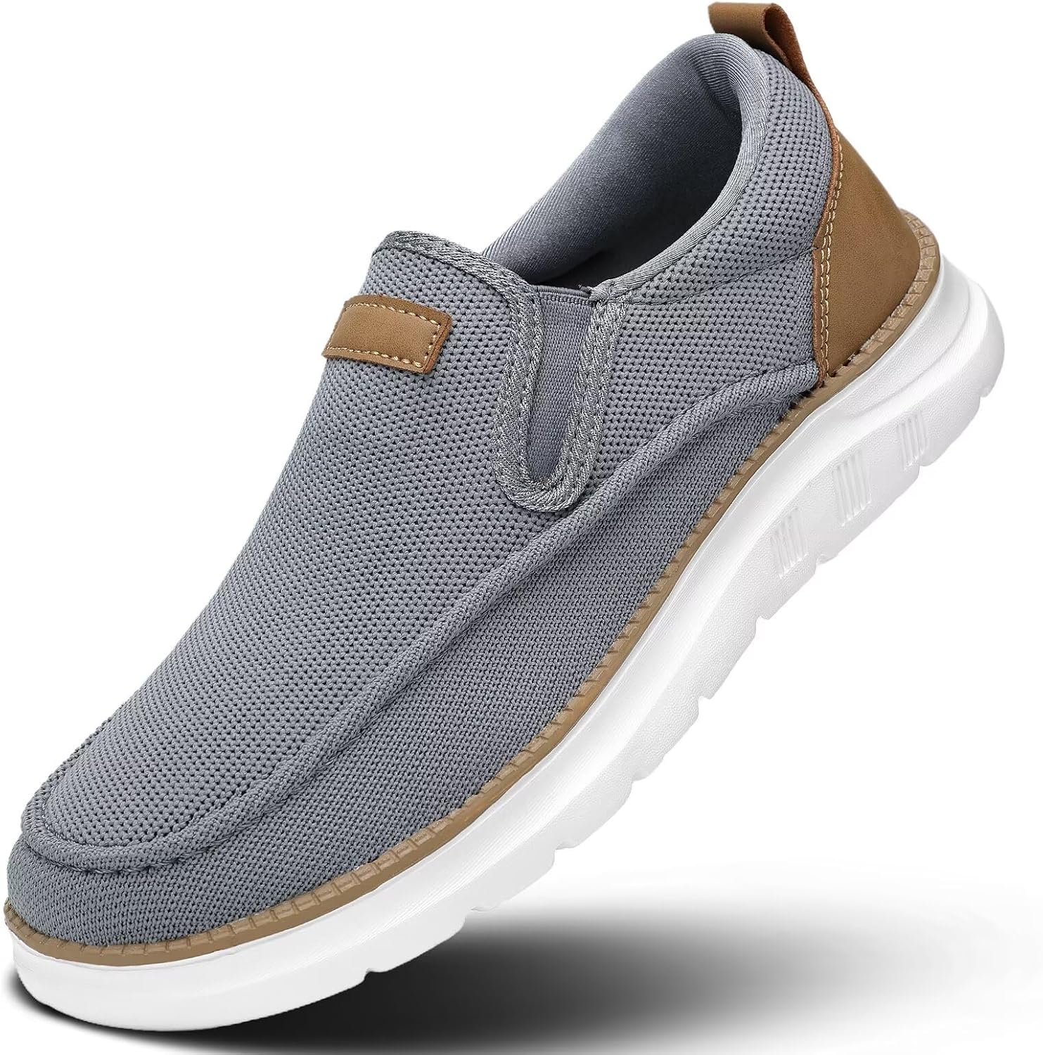 Mens Casual Slip in Shoes Boat Slip On Loafers Fashion Walking Dress Sneakers Work Lightweight Mesh Oxfords Soft Sole