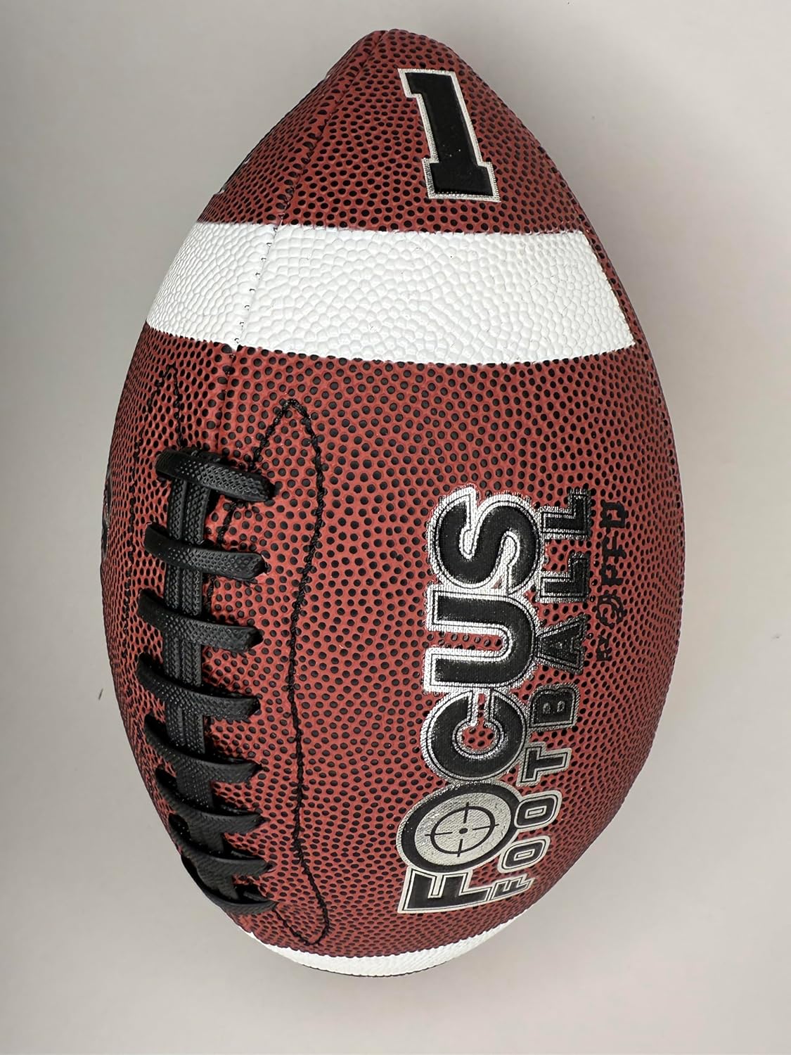 Focus Football - Concentration Training System - Leather Ball with Numbers for Improved Youth Catching Performance