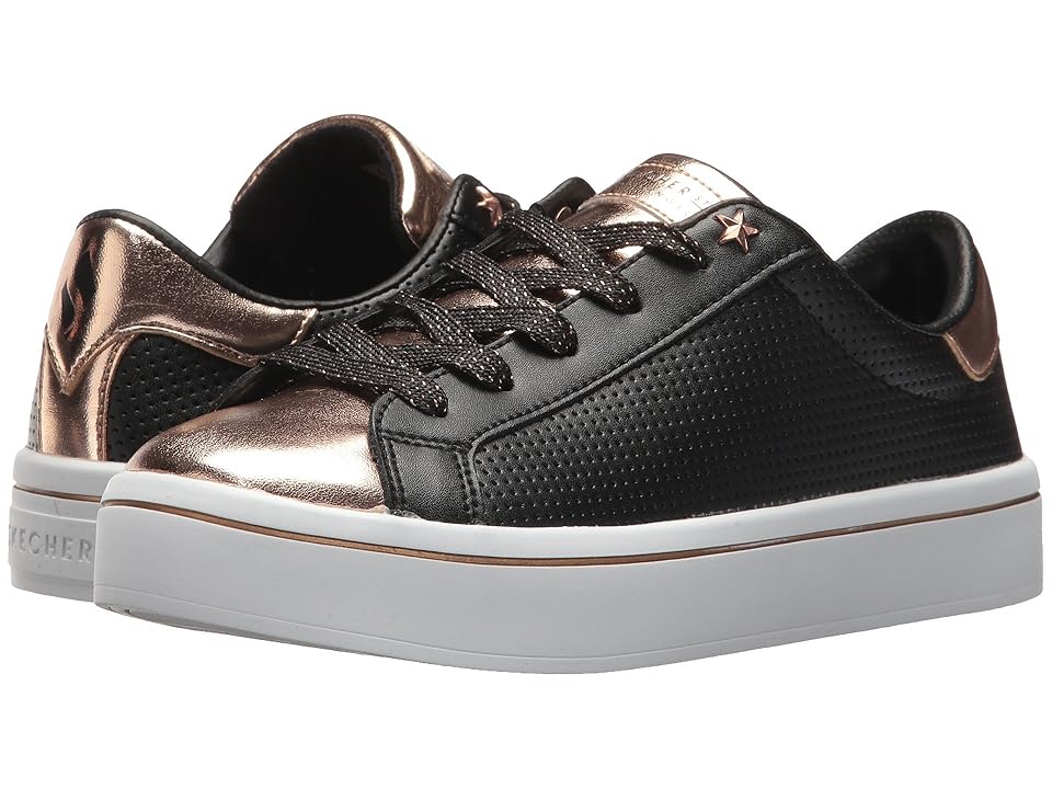 

SKECHERS Hi-Lites - New York Night (Black Rose Gold) Women's Lace Up Cap Toe Shoes