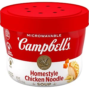 Campbells Homestyle Chicken Noodle Soup Microwavable Bowl 15 4 oz