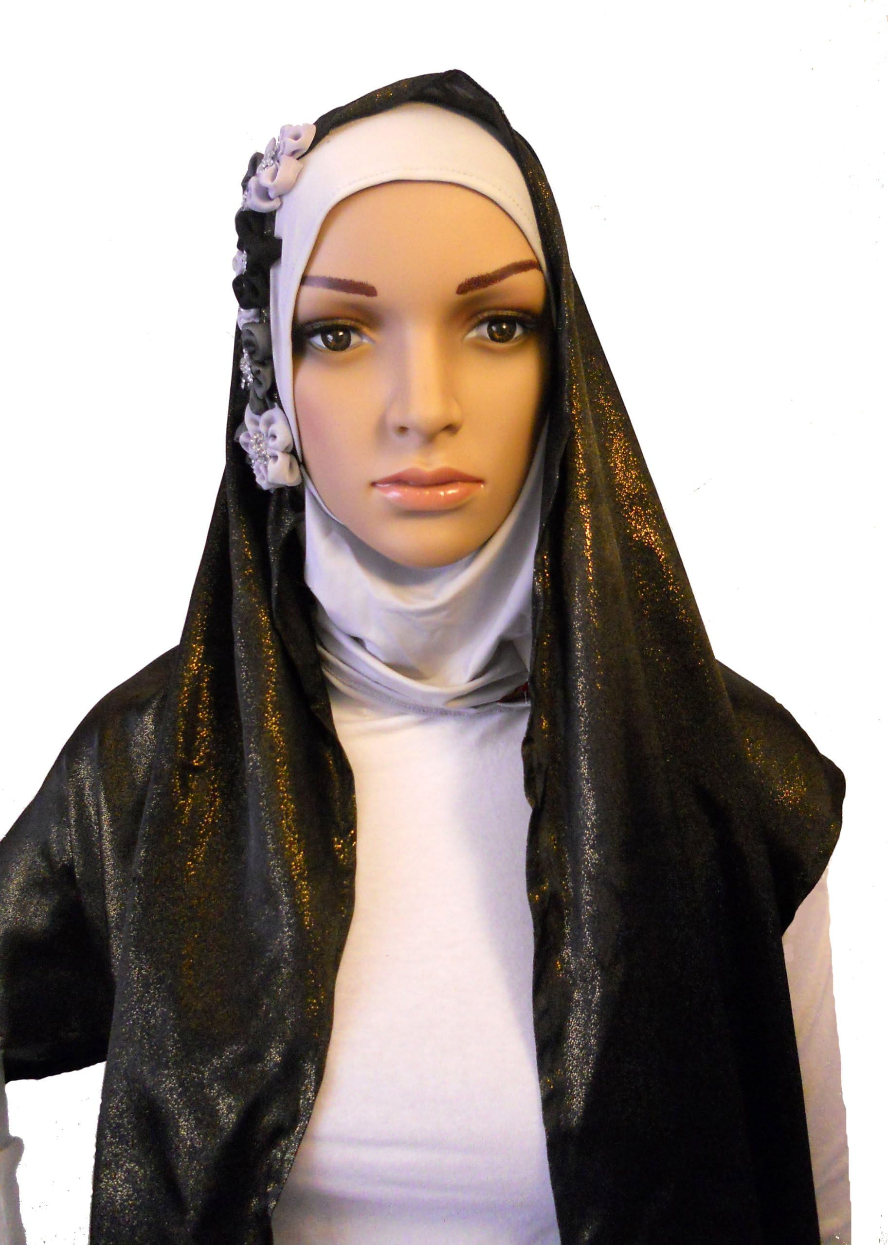 Hijab Bonnet Head Scarf Black