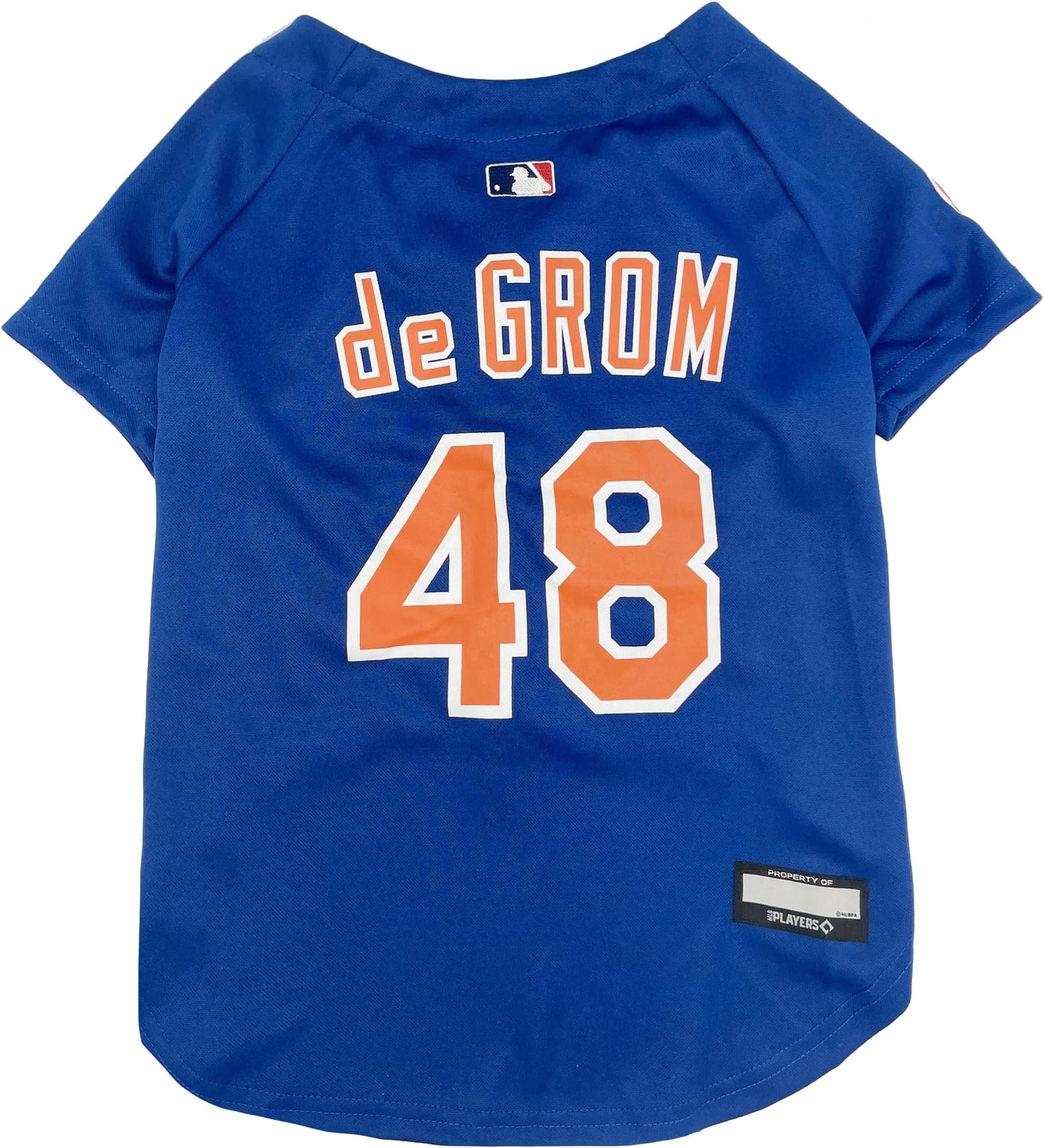Pets First MLB Jacob deGrom Jersey for Dogs & Cats, Small. MLBPA Jacob Anthony deGrom The deGrominator Pet Jersey for The New York Mets Baseball Fans (JD-4006-SM)