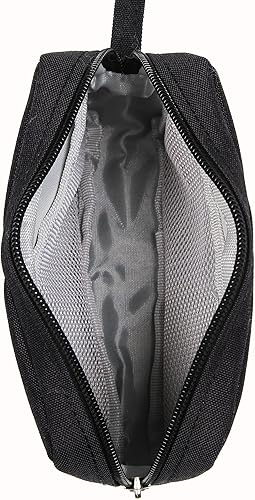 Miniatura 7 de Bolsa pequeña con cremallera de 2 piezas, organizador portátil para artículos de tocador, bolsa de transporte para artículos de tocador, mini bolsa