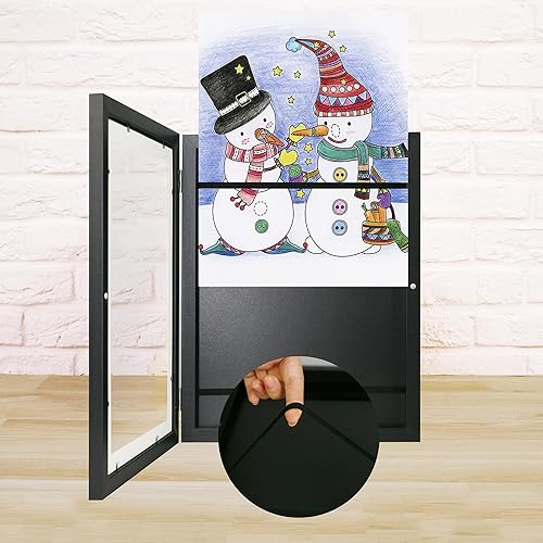 Miniatura 2 de Marcos de arte para niños intercambiables, marco de arte para niños, marco de fotos de 8.5 x 11 pulgadas para obras de arte infantil, cierre