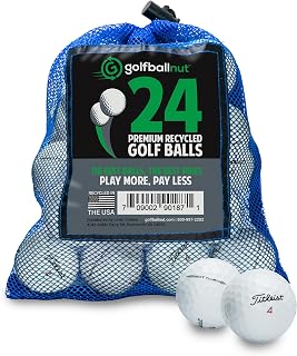 Used and Recycled for Titleist NXT AAA (White & Yellow) (24 & 48) Golf Balls Mesh Bag Included