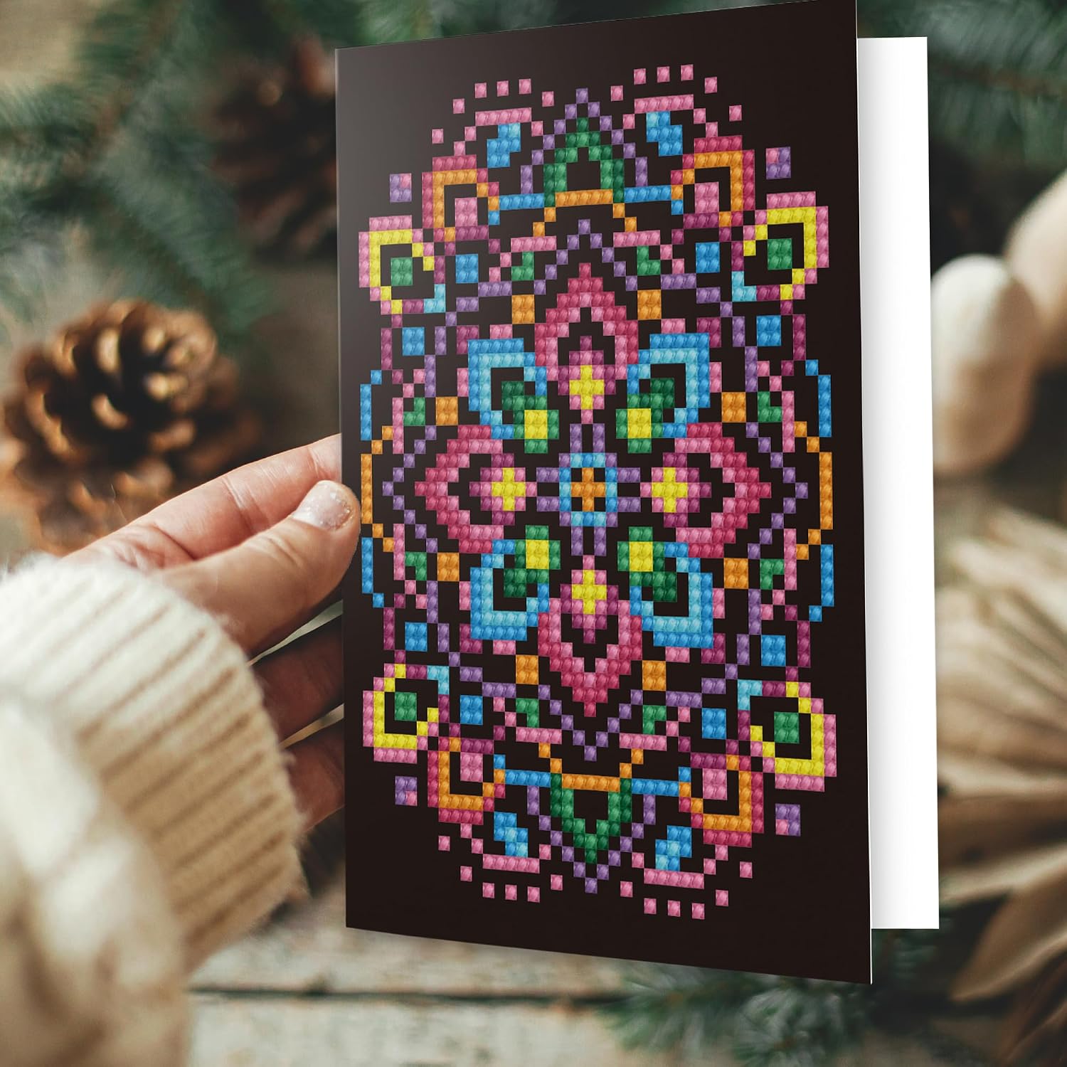 DIAMOND DOTZ Black Star Card Diamond Painting Kits for Adults - Diamond Art Kits a Relaxing Creative Craft Kit with Dotz Gems