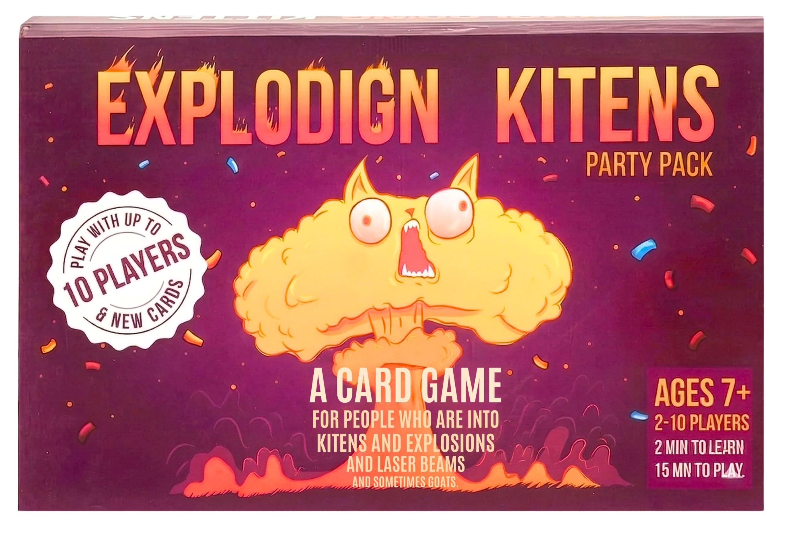 Tickles Explodign Kitens Party, Family and Adult Card Game (Ages: 7 Year & Up; Players: 2-10)-image-9