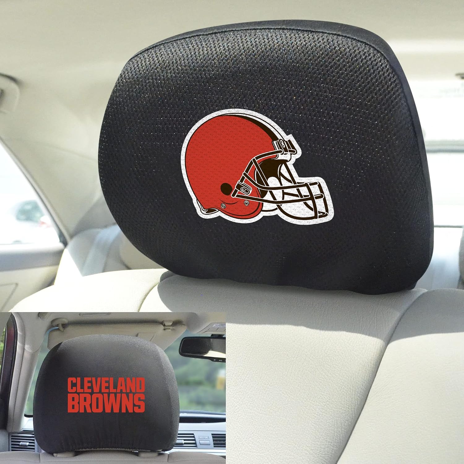 FANMATS NFL Unisex-Adult Embroidered Head Rest Cover
