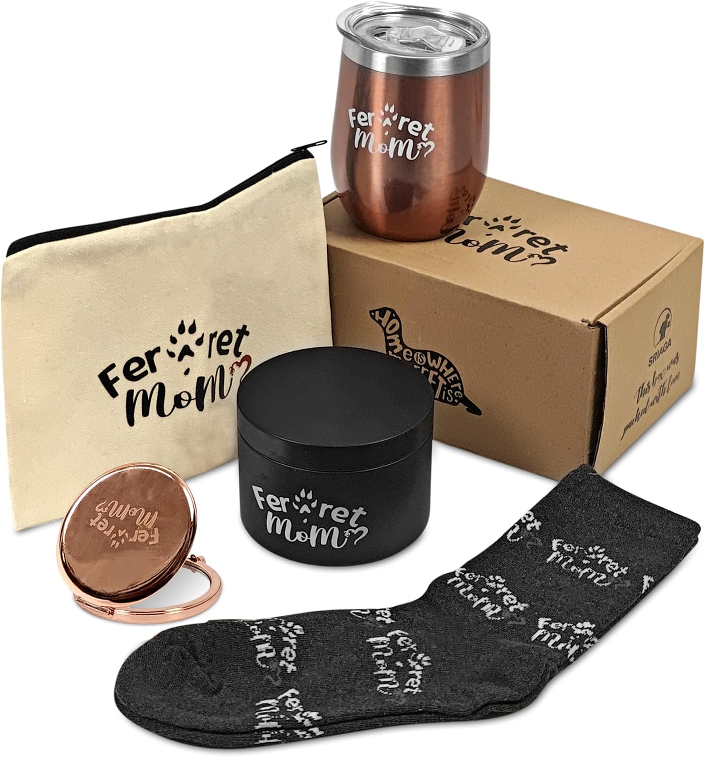 SRIAGA Valentines gift for her Best Ferret Mom Gift, Ferret Mom Tumbler,Ferret