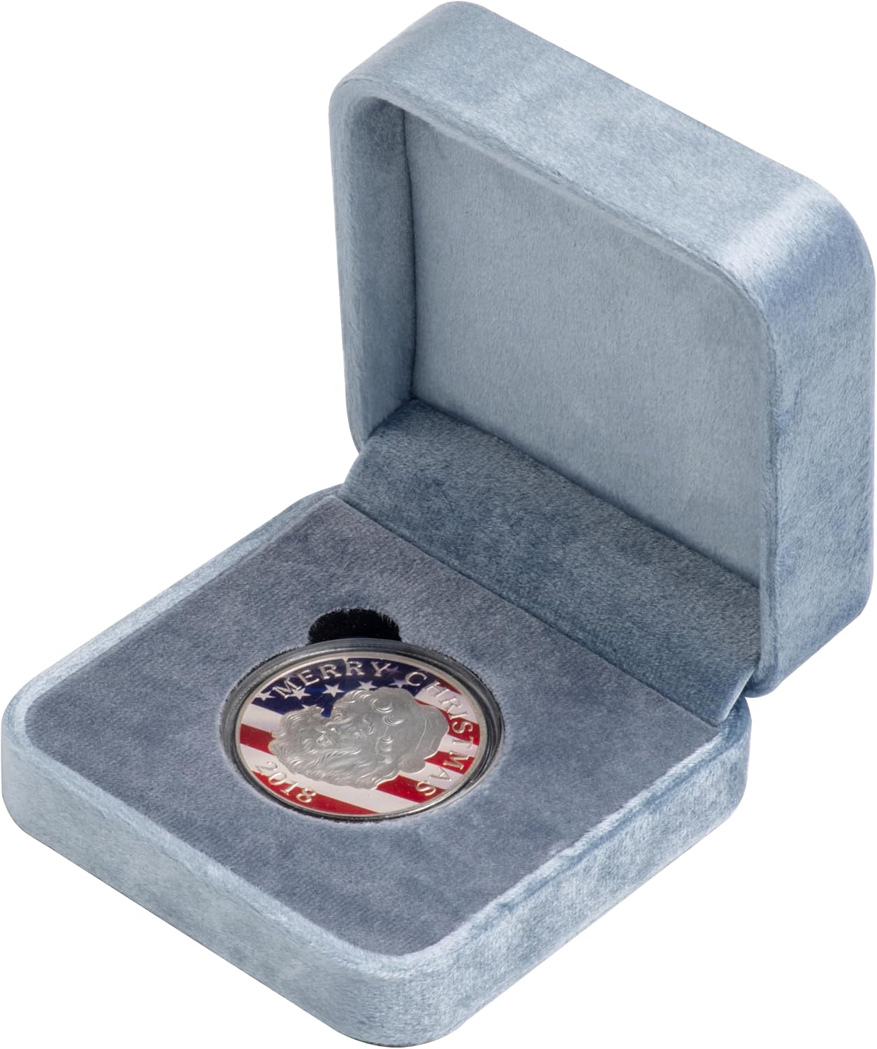 Velvet Coin Display Box Case Holder for 20-40mm Coins