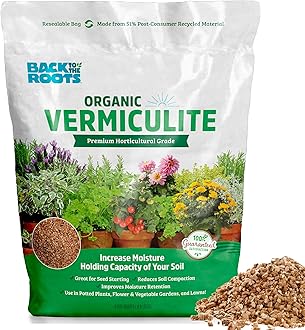 Back to The Roots 100% Organic Vermiculite | Made in The USA | Premium Nutrition for Indoor and Outdoor Plants