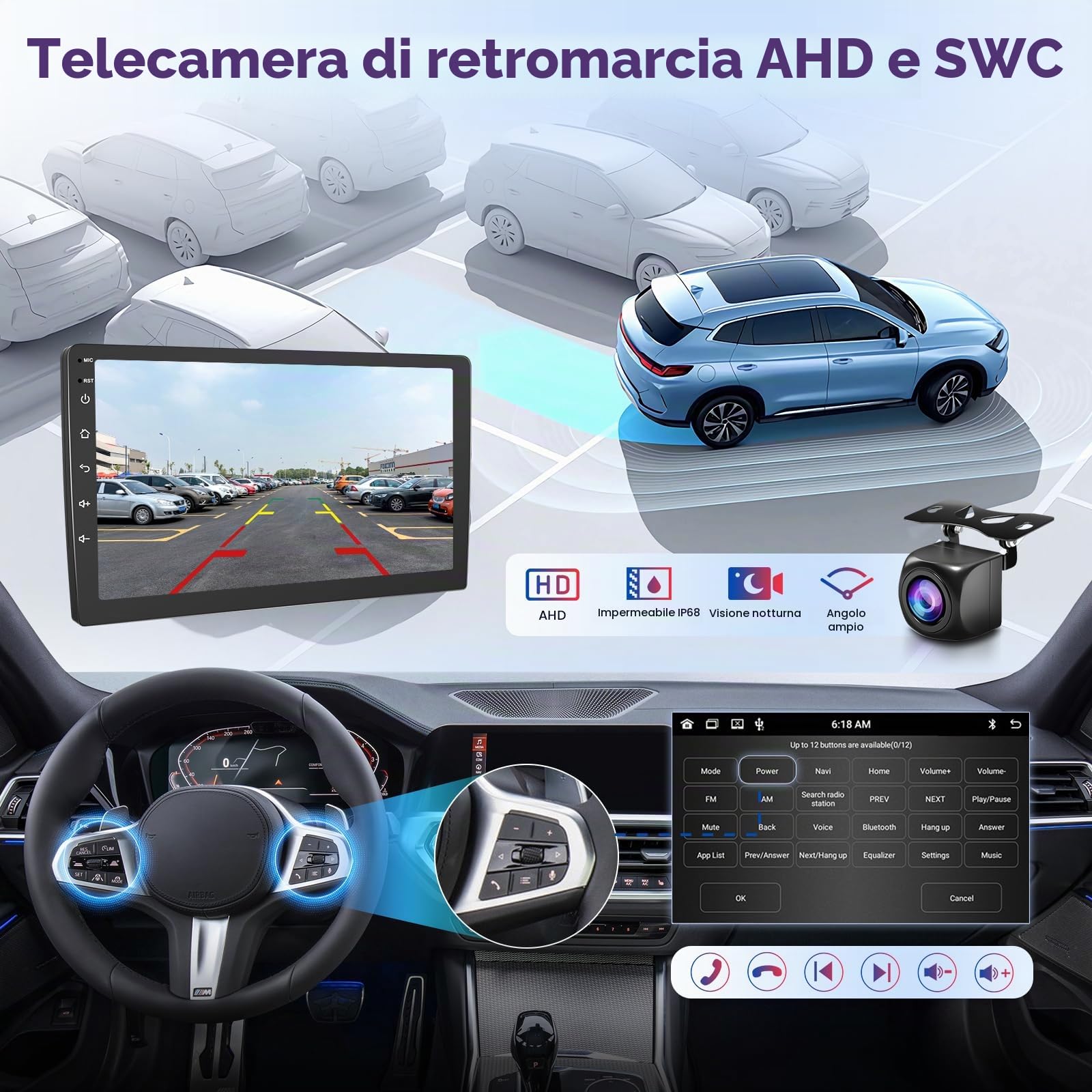 VECHTEL Autoradio 2+64G Android 15 per Nissan Qashqai J10 2006-2016, 9" IPS HD 2.5D Schermo Tactile Stereo Auto co DAB+ Carplay Android Auto senza Fili GPS WiFi Bluetooth HiFi Radio FM RDS Retrocamera