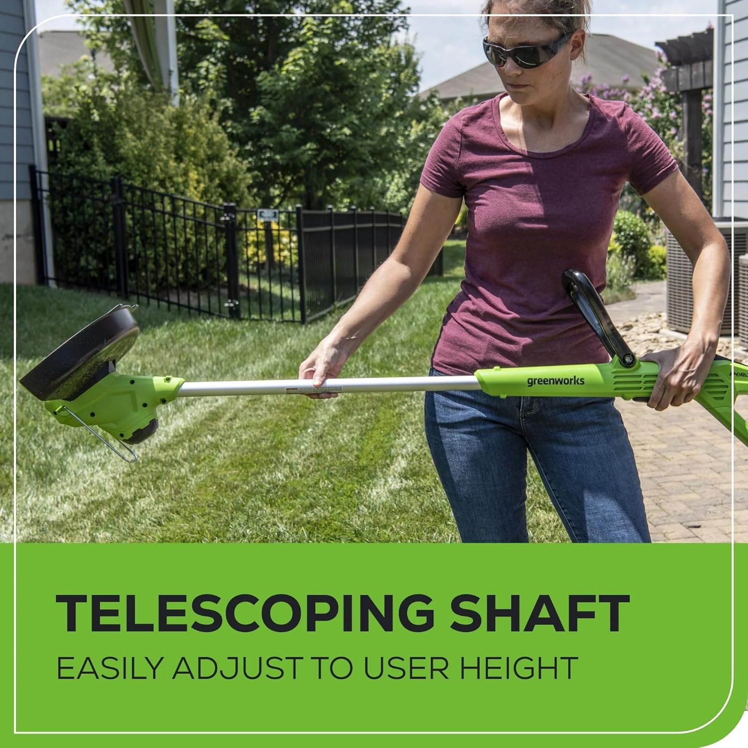 Greenworks 24V 12" Cordless TORQDRIVE™ String Trimmer, 2.0Ah USB Battery and Charger Included