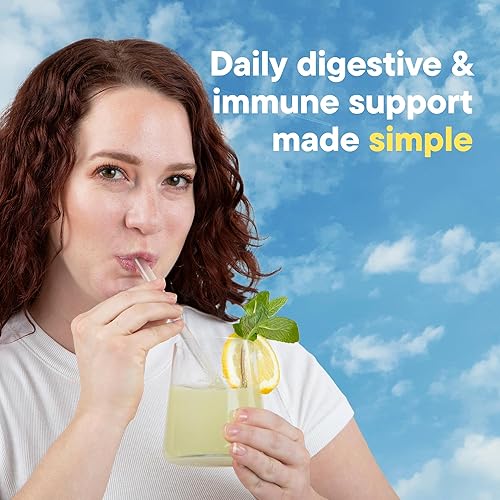 Miniatura 6 de DAILYNOURI StayWell - Mezcla de bebida digestiva e inmunitaria  Apoya la salud intestinal, la digestión, la inmunidad y la energía  Probióticos,