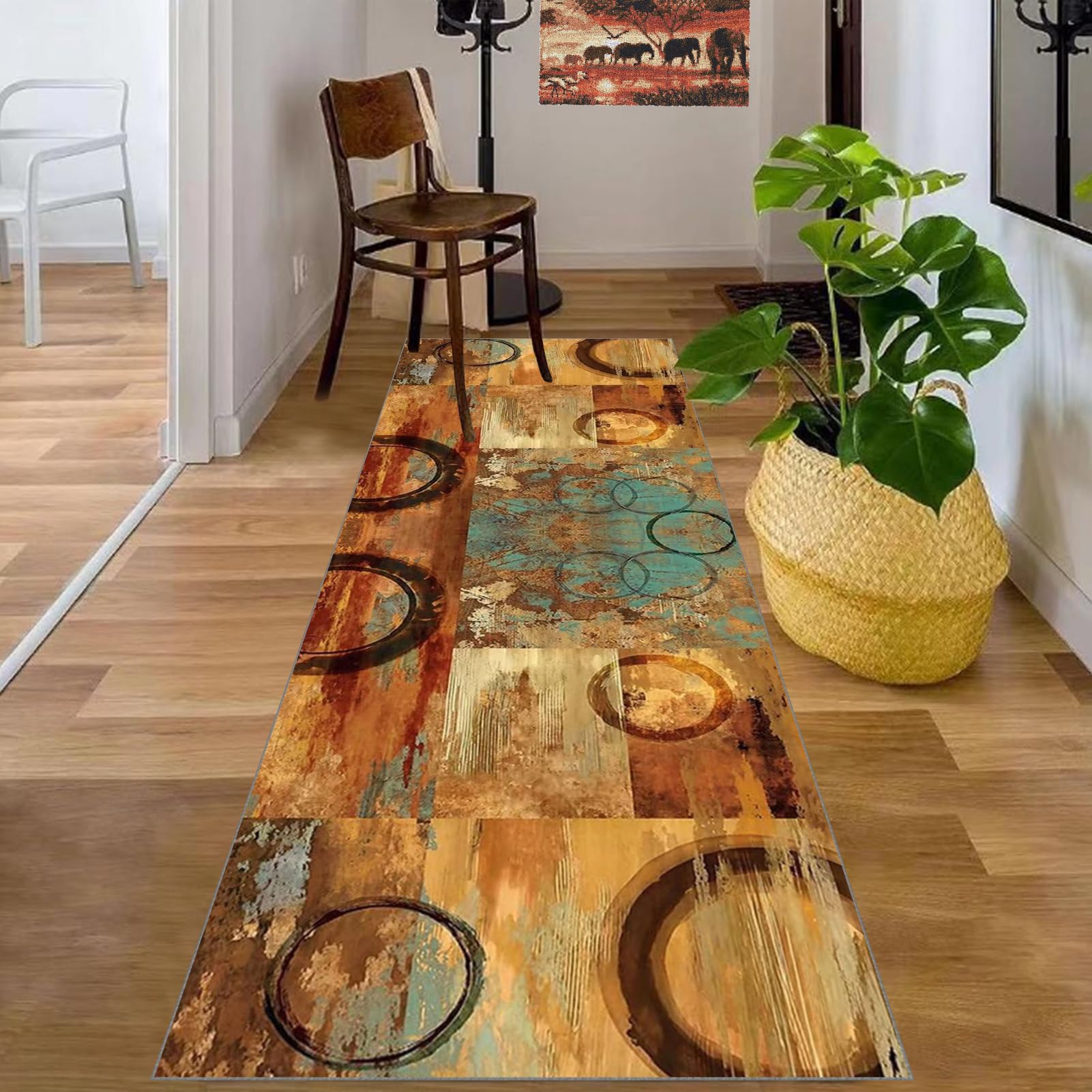 Alfombra Larga para Pasillo 40 x 120 cm Alfombra Cocina Lavable Antideslizante Alfombra Comedor Pasillo Alfombras de área Felpudo Alfombra Corredor Pasillo para Entrada Lavanderia Salón Dormitorio