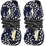 EZshoot 2 PCS Gun Cleaner, Bore Rope for Rifle Pistol Shotgun, Reusable Gun Cleaning Rope, Barrel Cleaner for 5.56mm/.223/.22/9mm/Cal .380/12 GA/. 30 Cal/.308/.44 Cal. (Choose Suitable Calibers)