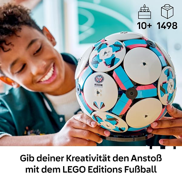 LEGO Editions Fußball Spielzeug - 3D Modellbau mit interaktivem Miniaturstadion - Geburtstagsgeschenk für Jungen & Mädchen ab 10 Jahren oder Geschenk zum Vatertag - 43019 - 2