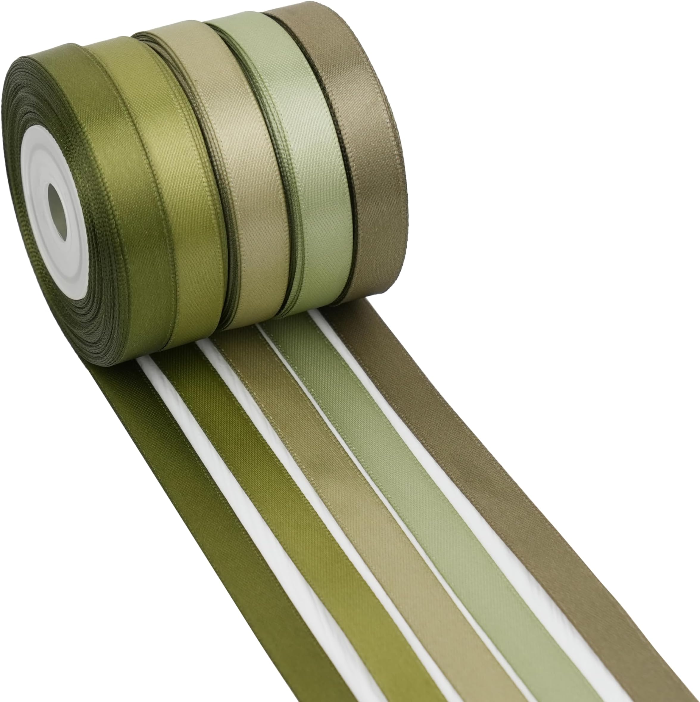 Amazon.com: Mayreel Shimmer Moss Green Sheer Organza Ribbon 1/4