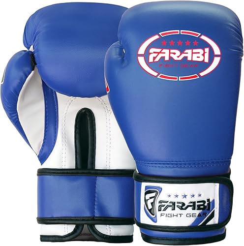 Miniatura 10 de Farabi Sports Guantes de boxeo para niños de 4, 6, 8 onzas, guantes de boxeo para niños, guantes de boxeo juveniles, guantes de boxeo para niños y