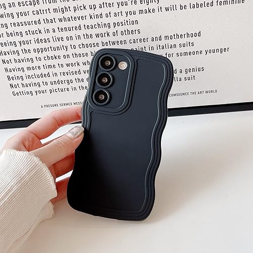 Miniatura 4 de UEEBAI Funda con marco ondulado para teléfono Samsung Galaxy A14 5G, bonito marco ondulado, ajuste delgado, a prueba de golpes, funda suave y