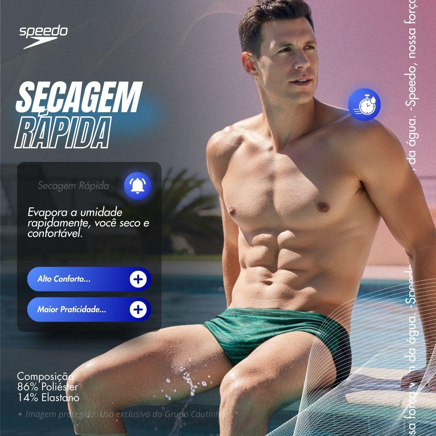 Sunga de Praia e Piscina Masculina Speedo Poliamida Dry Fit Durável com Forro Frontal Standard Origin em promoção! Veja a oferta e mais achadinhos de Moda praia 4 Hoje é o melhor dia para comprar Sunga de Praia e Piscina Masculina Speedo Poliamida Dry Fit Durável com Forro Frontal Standard Origin com aquele preço maroto! Promoção! Aproveite a oferta! 4