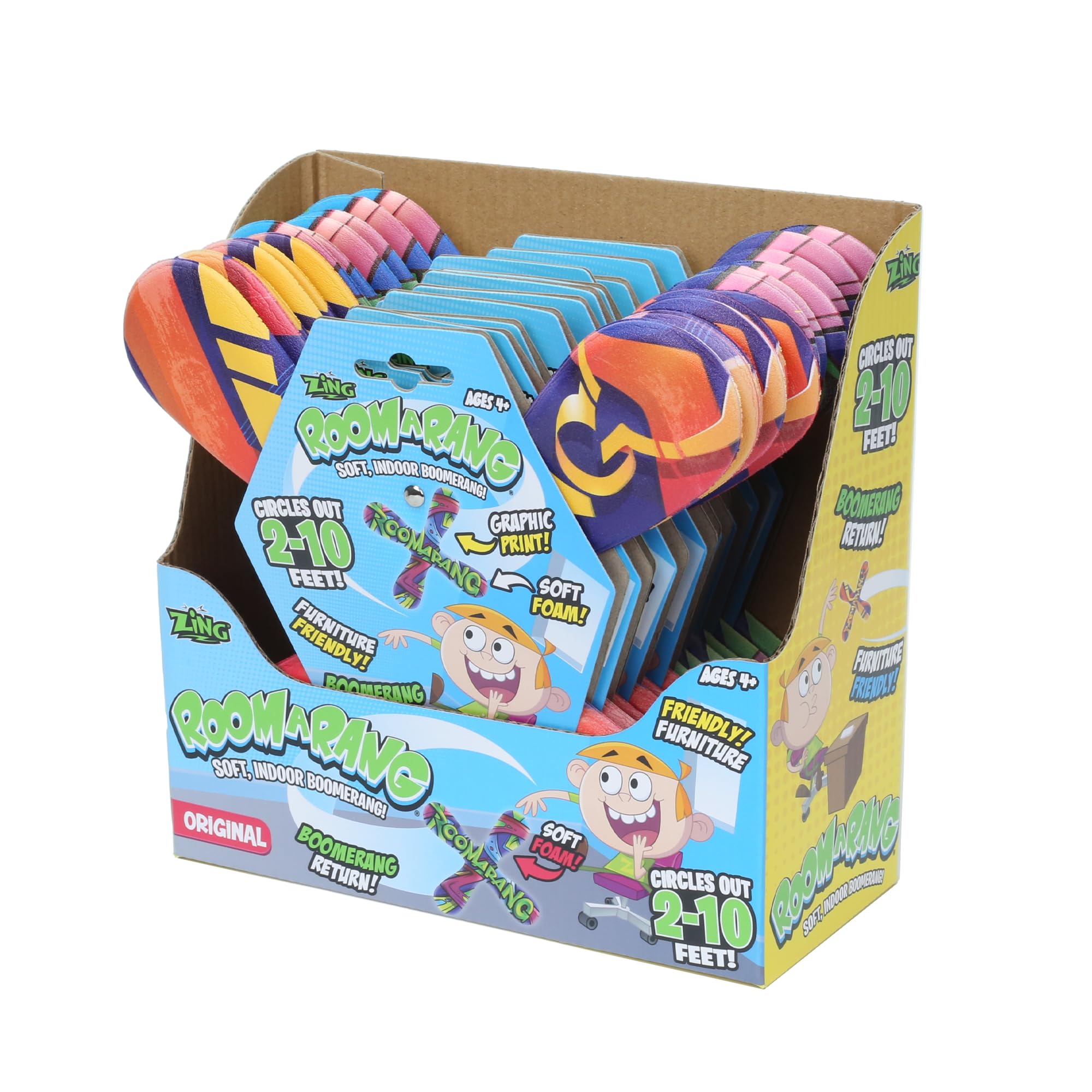 Zing Roomarang | Soft Indoor Boomerang | Circles Out 2-10 Feet | Selected at Random