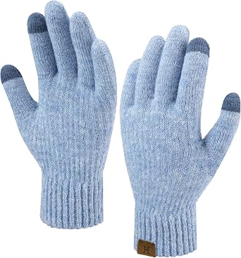 FZ FANTASTIC ZONE Womens Winter Warm Touchscreen Gloves for Cold Weather | Thermal Touch Screen Gloves with Soft Knit Lining Warm Glove for Women Elastic Stretch Cuff for Texting Running Driving Gifts