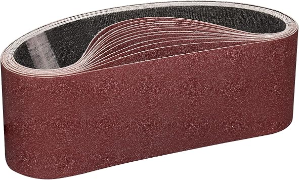 3x21 Inch Sanding Belts 120 Grit 12 Pack for Belt Sander
