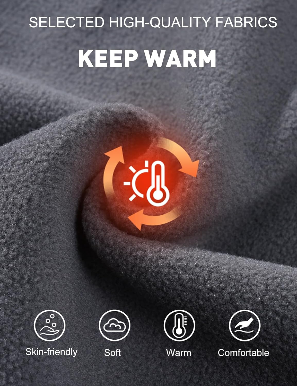 COZYPOIN Men's Quarter Zip Fleece Pullover Sweatshirt Raglan Sleeve Half Zip Mock Neck Warm Colorblock Polo Sweater - Image 6