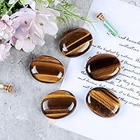 Vista 5 de Piedra de preocupación de palma de cristal para ansiedad, tallada a mano, ovalada, para el bolsillo, piedras para meditación, reiki, masaje