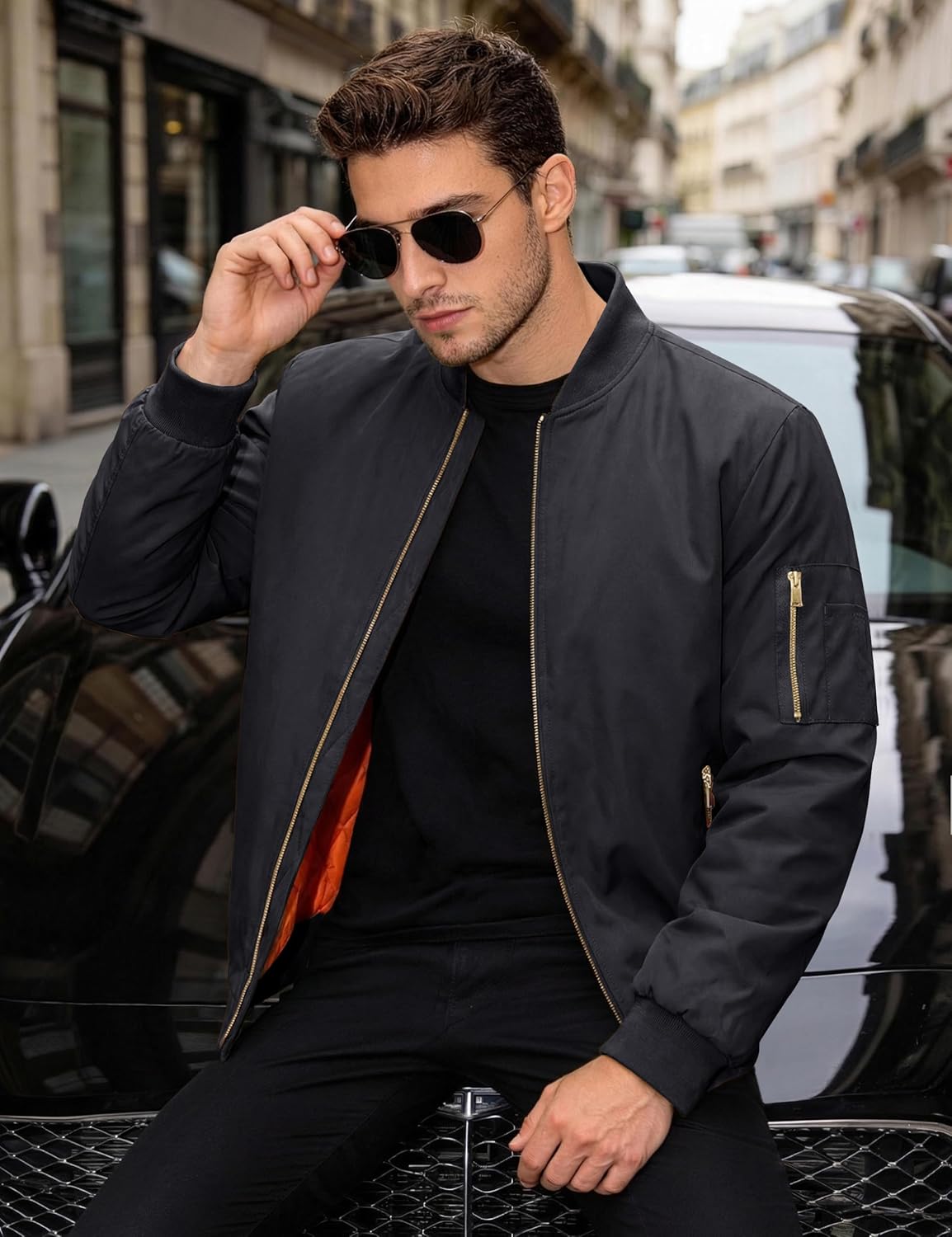 MAGNIVIT Men's Bomber Jacket Fall Winter Military Jacket and Coats Outwear image 2
