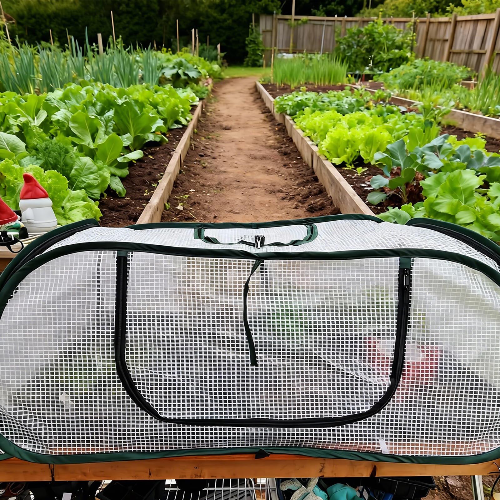 Copertura per Serra Pianta per acceleratore da Giardino con Porta con Cerniera Forniture per la casa da Giardinaggio per Accessori per la casa Giardinaggio