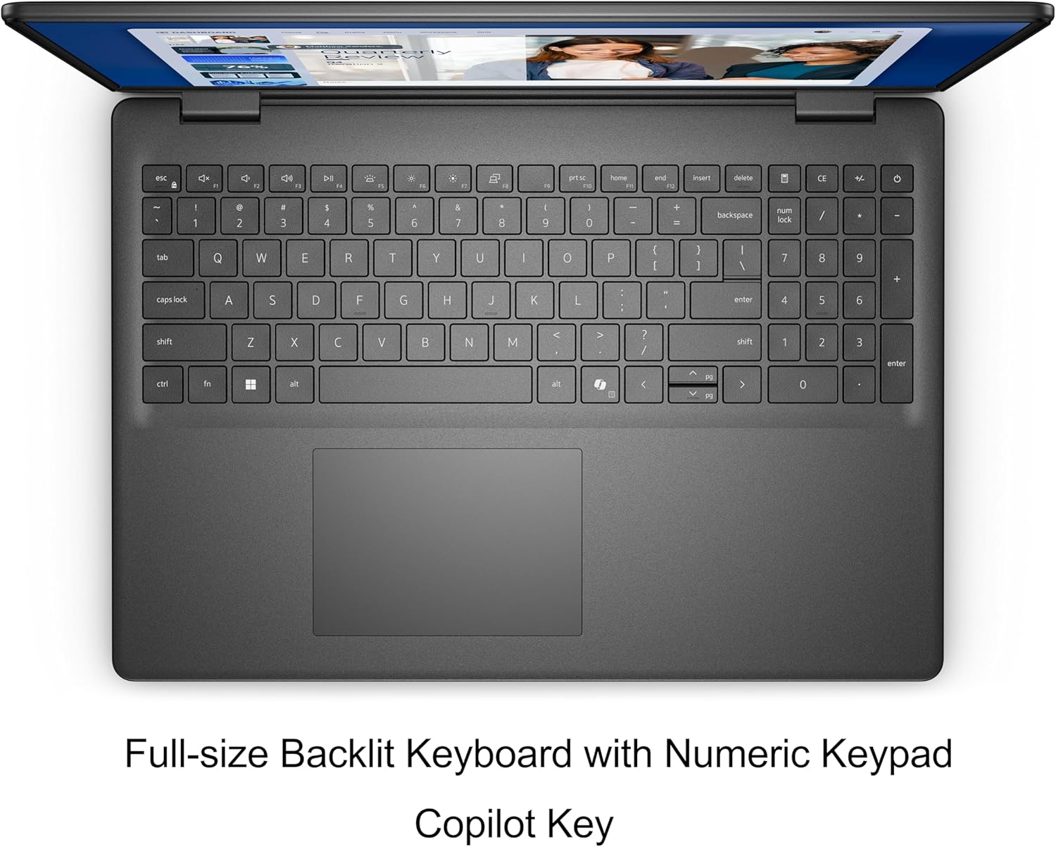 Dell 16 Laptop, 16 inch FHD+ Touch Display, AMD Ryzen 7 250 Processor, AI Copilot+ PC, 32GB DDR5 RAM, 1TB PCIe SSD, WiFi 6, Bluetooth, FHD Webcam, Backlit Keyboard, Carbon Black, Windows 11 Home - Image 5