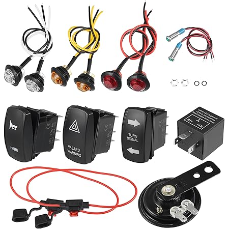 Can Am Defender Accessories GEEGEETOP Universal ATV UTV SXS Sequential Turn Signal Light Kit,Street Legal Kit Turn Signal Assembly - Foto 5