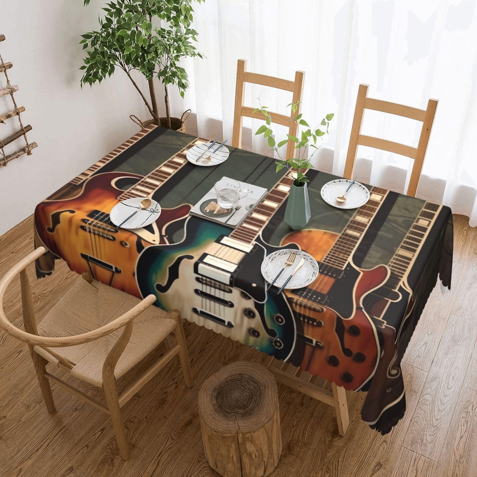 Nappe rectangulaire polyester 137 x 183 cm pour buffet de mariage chic