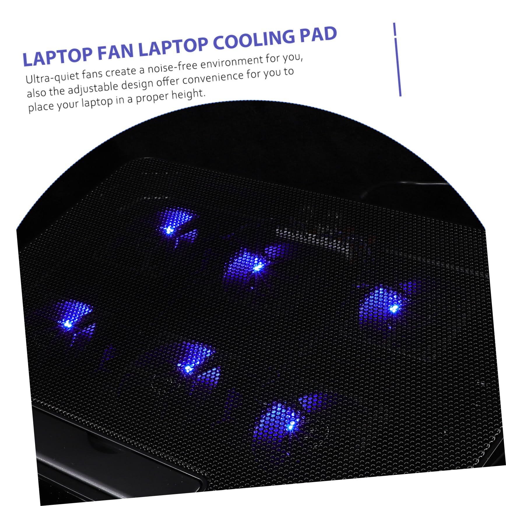 NUOBESTY Soporte De Enfriamiento para Computadora Portátil Ventilador Silencioso De Laptop De Refrigeración Ergonómica Base De Soporte para PC
