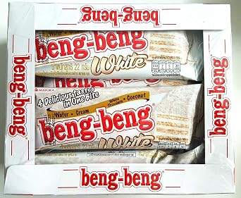 Beng Beng Wafer White 25g. Pack12 4 Delicious tastes in one bite